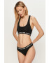 Karl Lagerfeld Sutien sport culoarea negru - Pled.ro