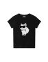 Karl Lagerfeld tricou copii culoarea negru - Pled.ro