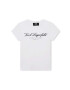 Karl Lagerfeld tricou copii culoarea alb cu imprimeu - Pled.ro