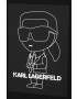 Karl Lagerfeld tricou de bumbac pentru copii culoarea negru neted - Pled.ro