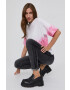 Karl Lagerfeld tricou din bumbac culoarea negru cu imprimeu - Pled.ro