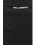 Karl Lagerfeld tricou din bumbac culoarea negru cu imprimeu - Pled.ro