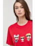 Karl Lagerfeld tricou din bumbac - Pled.ro