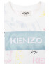 Kenzo kids hanorac de bumbac pentru copii culoarea alb modelator - Pled.ro