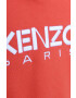 Kenzo kids hanorac de bumbac pentru copii culoarea rosu cu glugă cu imprimeu - Pled.ro