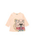 Kenzo kids longsleeve din bumbac pentru copii culoarea roz - Pled.ro