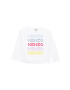 Kenzo kids longsleeve din bumbac pentru copii culoarea verde cu imprimeu - Pled.ro