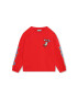 Kenzo kids longsleeve din bumbac pentru copii culoarea rosu cu imprimeu - Pled.ro