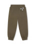 Kenzo kids pantaloni de trening pentru copii culoarea verde cu imprimeu - Pled.ro