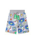 Kenzo kids pantaloni scurți din bumbac pentru copii culoarea gri - Pled.ro