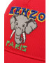 Kenzo kids șapcă din bumbac pentru copii culoarea rosu cu imprimeu - Pled.ro