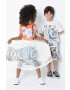 Kenzo kids tricou de bumbac pentru copii culoarea portocaliu - Pled.ro