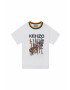 Kenzo kids tricou de bumbac pentru copii culoarea alb - Pled.ro