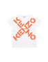 Kenzo kids tricou de bumbac pentru copii culoarea portocaliu cu imprimeu - Pled.ro