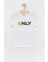 Kids Only Tricou de bumbac pentru copii x Smiley culoarea alb - Pled.ro