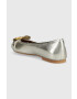 Kurt Geiger London balerini de piele Mayfair Ballerina culoarea argintiu 9989763109 - Pled.ro