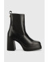 Kurt Geiger London ghete chelsea de piele Stomp Heeled Chelsea femei culoarea negru cu toc drept - Pled.ro