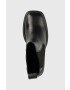 Kurt Geiger London ghete chelsea de piele Stomp Heeled Chelsea femei culoarea negru cu toc drept - Pled.ro