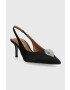 Kurt Geiger London pantofi cu toc Belgravia Sling Back culoarea negru cu toc deschis - Pled.ro