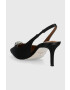 Kurt Geiger London pantofi cu toc Belgravia Sling Back culoarea negru cu toc deschis - Pled.ro