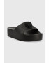 Kurt Geiger London papuci Eagle Chunky Slide femei culoarea negru cu platforma 9787200999 - Pled.ro