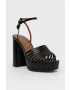 Kurt Geiger London sandale de piele Pierra culoarea negru - Pled.ro