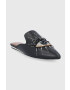 Kurt Geiger London Șlapi de piele femei culoarea negru - Pled.ro