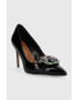 Kurt Geiger London stilettos de piele Mayfair Court culoarea negru 9981400319 - Pled.ro