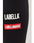 Labellamafia leggins de antrenament Go On femei culoarea negru neted - Pled.ro