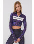 Labellamafia Longsleeve femei culoarea violet cu turtleneck - Pled.ro