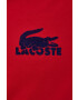 Lacoste bluza barbati culoarea rosu cu imprimeu - Pled.ro