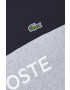 Lacoste bluza barbati culoarea gri cu glugă modelator - Pled.ro