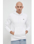 Lacoste bluză barbati culoarea alb cu glugă neted SH9623-031 - Pled.ro