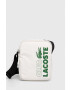 Lacoste borseta culoarea alb - Pled.ro