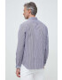 Lacoste camasa din bumbac barbati culoarea alb cu guler button-down regular - Pled.ro