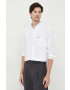 Lacoste camasa din bumbac barbati culoarea alb cu guler button-down regular - Pled.ro