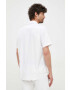 Lacoste camasa din bumbac barbati culoarea alb cu guler button-down regular - Pled.ro