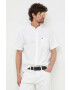 Lacoste camasa din bumbac barbati culoarea alb cu guler button-down regular - Pled.ro