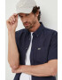 Lacoste camasa din bumbac barbati culoarea albastru marin cu guler button-down regular - Pled.ro