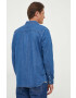 Lacoste camasa jeans barbati cu guler clasic regular - Pled.ro