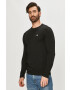 Lacoste Longsleeve din bumbac culoarea negru material neted TH2040-031 - Pled.ro