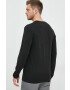 Lacoste longsleeve barbati culoarea negru neted - Pled.ro