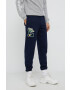 Lacoste Pantaloni de bumbac bărbați culoarea albastru marin cu imprimeu - Pled.ro