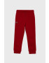 Lacoste Pantaloni XJ9476 culoarea bordo material neted - Pled.ro