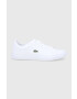 Lacoste Pantofi Lerond culoarea alb cu toc plat - Pled.ro