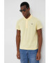 Lacoste polo de bumbac culoarea roz neted - Pled.ro