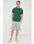 Lacoste polo de bumbac culoarea verde neted - Pled.ro