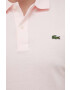 Lacoste polo de bumbac culoarea roz neted PH4012-001 - Pled.ro