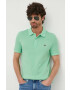 Lacoste polo de bumbac culoarea verde neted PH4012-001 - Pled.ro