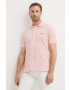 Lacoste polo de bumbac culoarea roz neted L1212-001 - Pled.ro